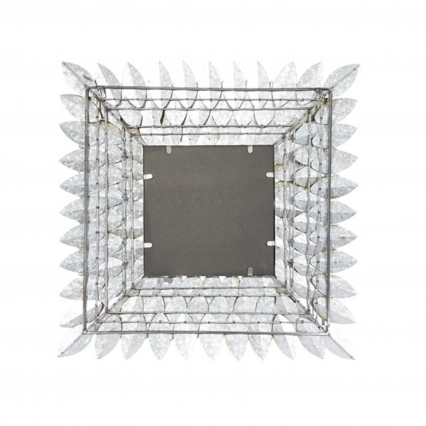 Mirror-Metal Leaf Square 30X30